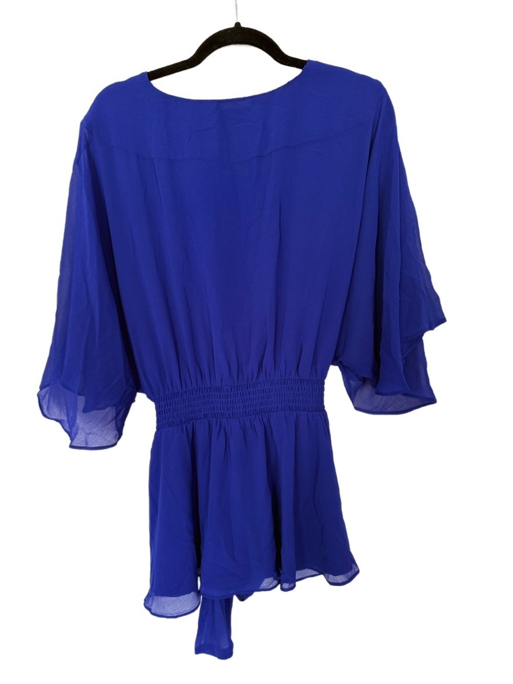 NWT City Chic Elegant Wrap Top, Size L/20, Ultra Blue - Picture 5 of 6